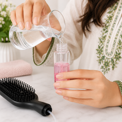 Step 2: Fill bottle with liquid